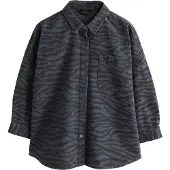Next Chemisier gris denim / noir denim