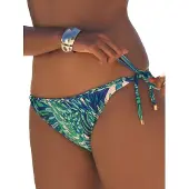 Love & roses Bas de bikini bleu / vert / émeraude / blanc