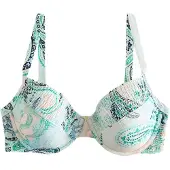 Next Hauts de bikini marine / vert / poudre / blanc cassé