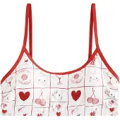 Rockett St George Hauts de bikini écru / rouge