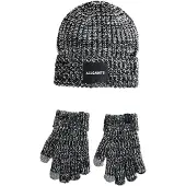 SmALLSAINTS Bonnet gris chiné / noir / blanc