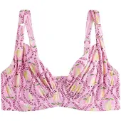 Next Hauts de bikini jaune / vert / rose / rose foncé
