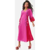 Love & roses Robe d’été vert / cyclamen / rose / rouge