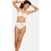 Love & roses Bas de bikini blanc