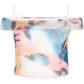 Mymo Haut 'Young Fashion' bleu clair / orange / rose