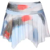 Mymo Jupe 'Young Fashion' écru / bleu clair / gris foncé / rouge