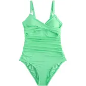 Next Maillot de bain modelant vert clair