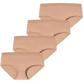 Schiesser Culotte ' Invisible Cotton ' beige / nude / noisette