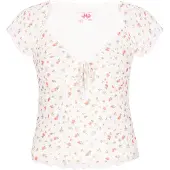 Mymo T-shirt 'Young Fashion' olive / rose / rouge clair / blanc cassé