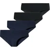 Schiesser Culotte ' Invisible Light ' bleu nuit / noir