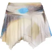 Mymo Jupe 'Fashion' bleu / jaune clair / taupe / blanc