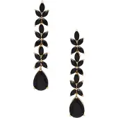 Avant Garde Boucles d'oreilles 'Veya' noir