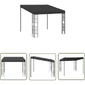 The Living Store Pavillon mural 3x3 m Anthracite Tissu