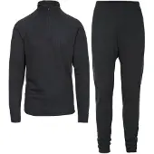 Trespass Unite360 Long Sleeve Base Layer Set Noir S Homme