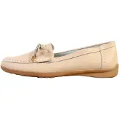 Super Mode Mocassin - - LBS - Cuir - Nude (beige) - Semelle synthétique