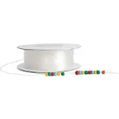 Colorations - Cordon perlé extensible transparent, 91mtr.
