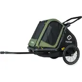 Hamax Remorque Vélo Pour Chien Pluto M Avec Suspension Et Châssis Pliable -