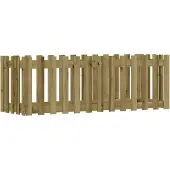 vidaXL Lit surélevé Design clôture à lattes 150x50x50 cm Bois de pin imprégné