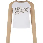 Karl kani T-shirt beige / noir / blanc