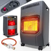 Monzana Chauffage d'appoint au gaz 72x38x42cm 4200W sans adaptateur