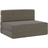 vidaXL Canapé-lit pliable , gris clair, 190 x 100 x 15 cm, en velours côtelé
