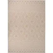Syfax Tapis à tissage plat d'extérieur 120x170 cm Rayures brunes