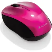 Verbatim Souris de voyage sans fil Mini - 3 Boutons - MAC - Rose
