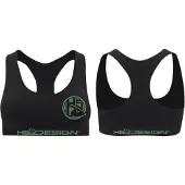 Hotspot titanium Logo Sports Bra Noir L Femme