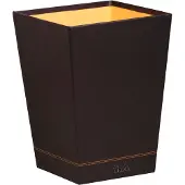 Rhodia Corbeille à papier, en similicuir, noir