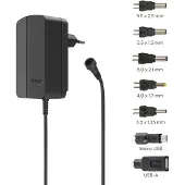 Hama Universal 2250ma 27w Power Cord Argenté One Size / EU Plug 220V