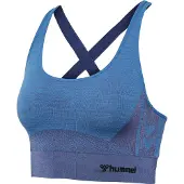 Hummel Cleaa Seamless Sports Top Bleu XS Femme