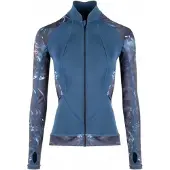 BEUCHAT Atoll Long Sleeve Full Zip Rash Guard Bleu S Femme