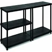 Terry Store-Age 4080/5C, 5 étagères/étagère, Plastique, Plastique, Noir, 45 kg, 5 min