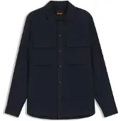 BOSS pour homme. 50558928 Chemise Locky 3 navy (L), Casuel, Coton, Manche longue, Marine