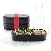 Lékué On The Go, Lunch box, Noir, Rouge