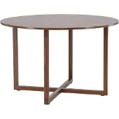 Ebuy24 Durango table de salle à manger Ø120 cm noyerReproduction.