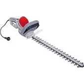 Ikra Taille-haie électrique 600W Double lame 55cm Poignée ergonomique pivotante Frein électrique