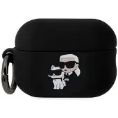 Karl Lagerfeld , Airpods Pro 2 NFT Silicone Couverture anti-choc avec anneau, Noir