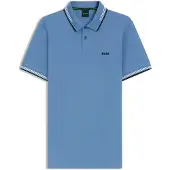 BOSS pour homme. 50506193 Polo Paul blue (S), Bleu, Casuel, Coton, Manche courte