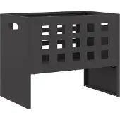vidaXL Foyer Noir 50 x 30 x 40 cm Acier