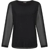 Goldner T-shirt noir