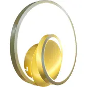 Milagro Applique LED LUCERO dorée 13 W, blanc neutre, 1 000 lm, métal, dimensions : 23 x 23 x 6 cm, IP20, Milagro