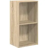 vidaXL Bibliothèque à 2 niveaux Chêne sonoma Bois d’ingénierie