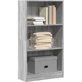 vidaXL Bibliothèque sonoma gris 60x24x109 cm bois d'ingénierie