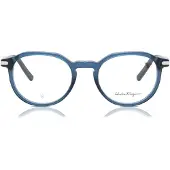 Ferragamo Lunettes de Vue SF2955 51/20/145 Crystal navy blue Acetate MAN SF2955