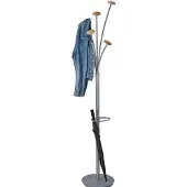 Alba Portemanteau 187x38 cm gris métallisé