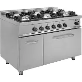 Saro Cuisinière à gaz avec four à gaz, modèle E7/Kupg6Ln, dimensions : L 1200 x P 700 x H 850
