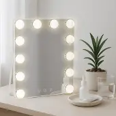 CLP Miroir de maquillage Balian, couleur:blanc