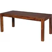 Wohnling Table de salle à manger design 180 x 80 x 76 cm en bois massif de Sheesham ; WL1.322