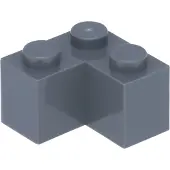LEGO : 100 pièces pierre angulaire 2x2, gris foncé